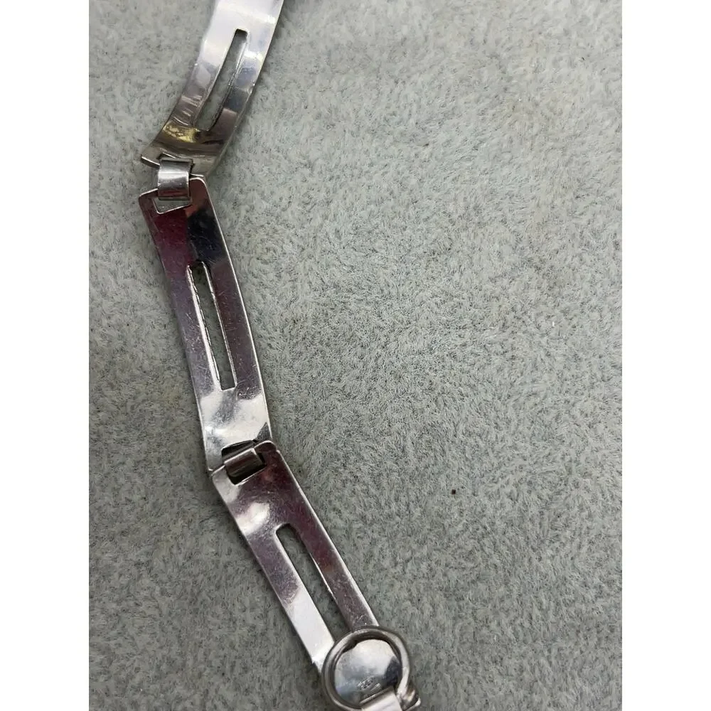 Vintage Arne Johansen Denmark 925 Sterling Modernist Bracelet 6”